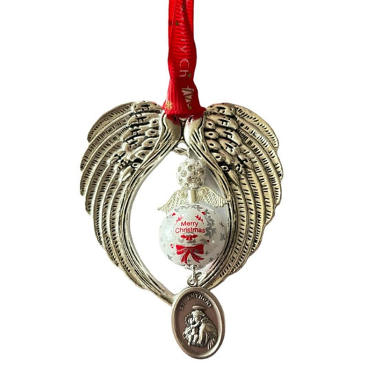Christmas Holy Medal Wing Chime