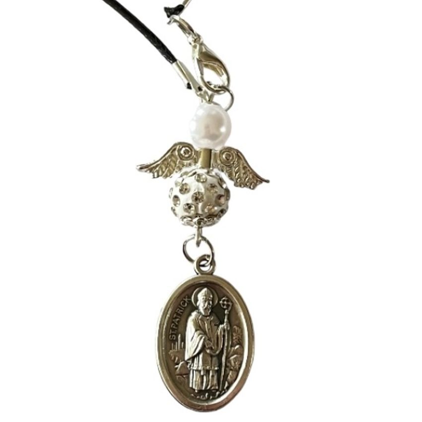 St Patrick/Bridget Medal Car Angel