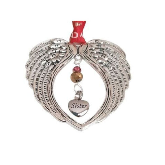 Sister Ash Locket Angel Wing Chimes