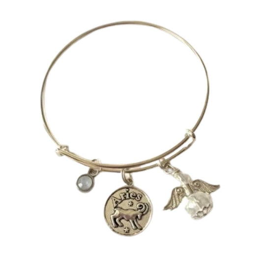 Zodiac Star Sign Angel Bangle