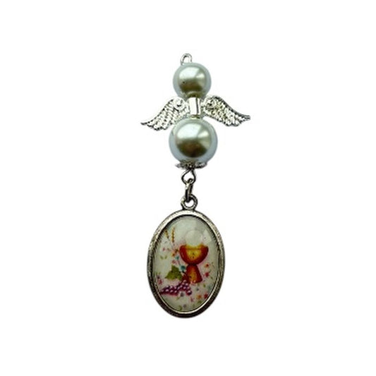 Holy Communion Medal With An Angel