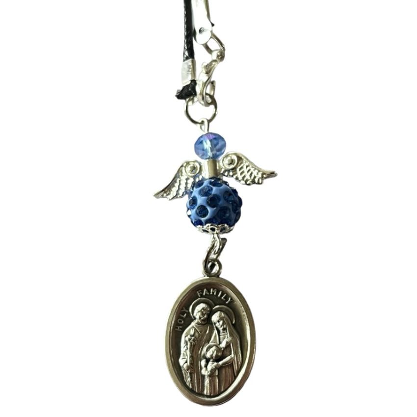 Holy Family Medal Car Angel