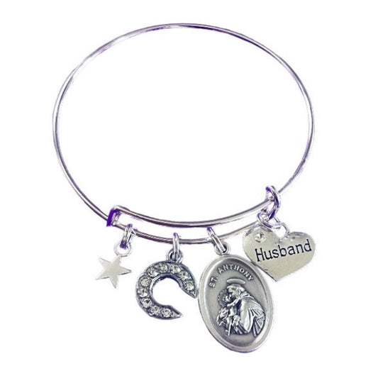 Husband Memorial Saint Bangle