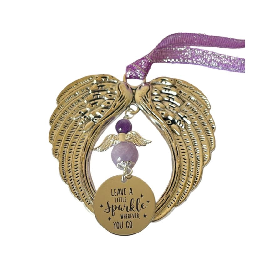 Leave A Little Sparkle Angel Wings Chime