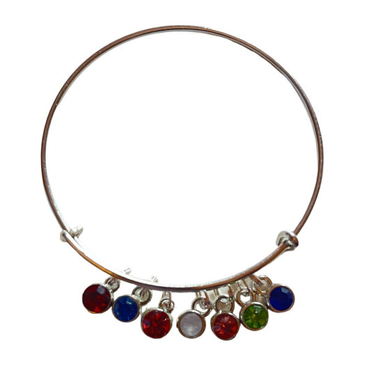 The Clare Birthstones Crystal Bangle