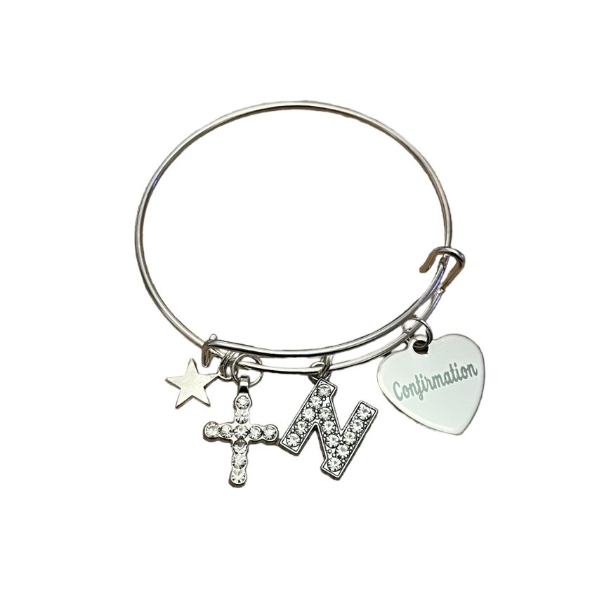 Confirmation Personalised Initial Bangle